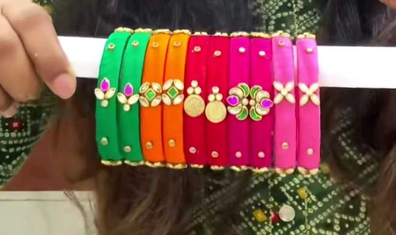 beautiful silk thread Bangles