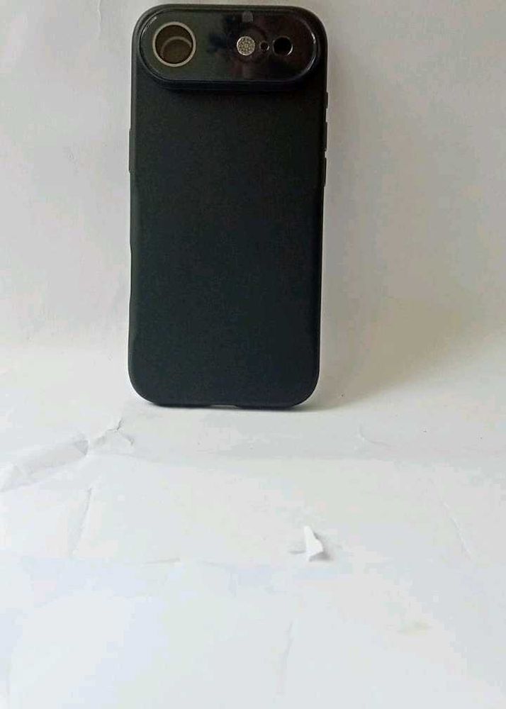 17 air Black Phone Case with Dual Camera Lens