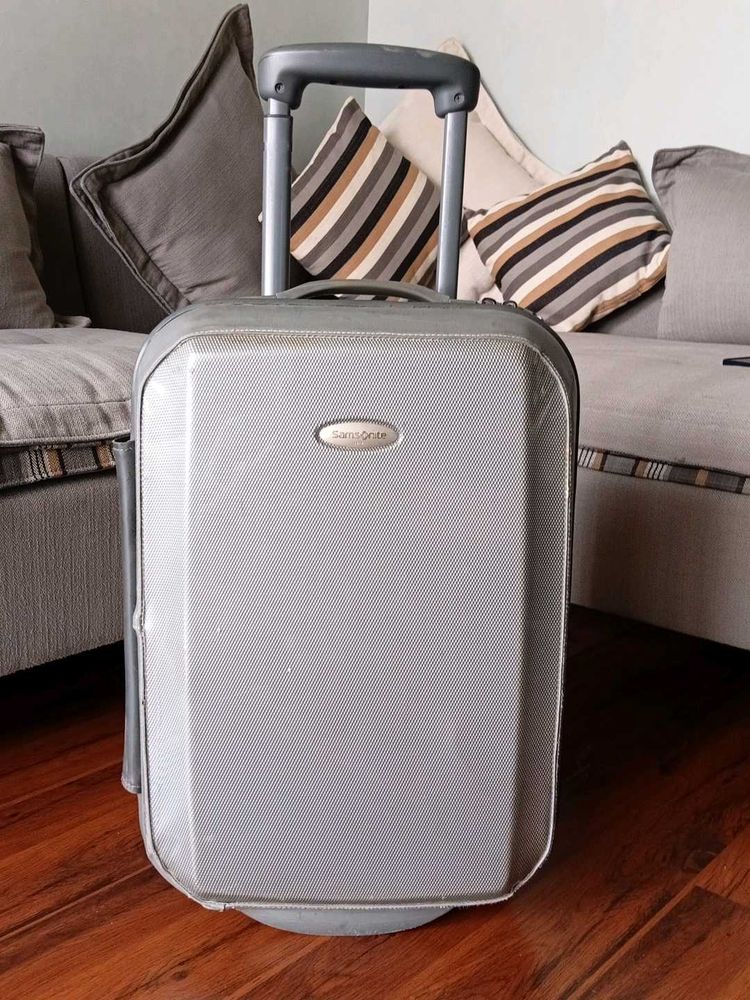 Samsonite Grey Suitcase-Cabin size