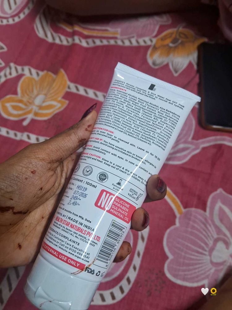 ORGA Natural Peel Off Mask