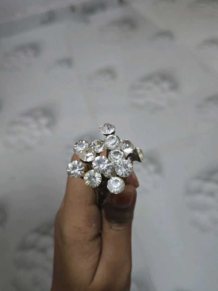 Sparkling Rhinestone Hair Pins