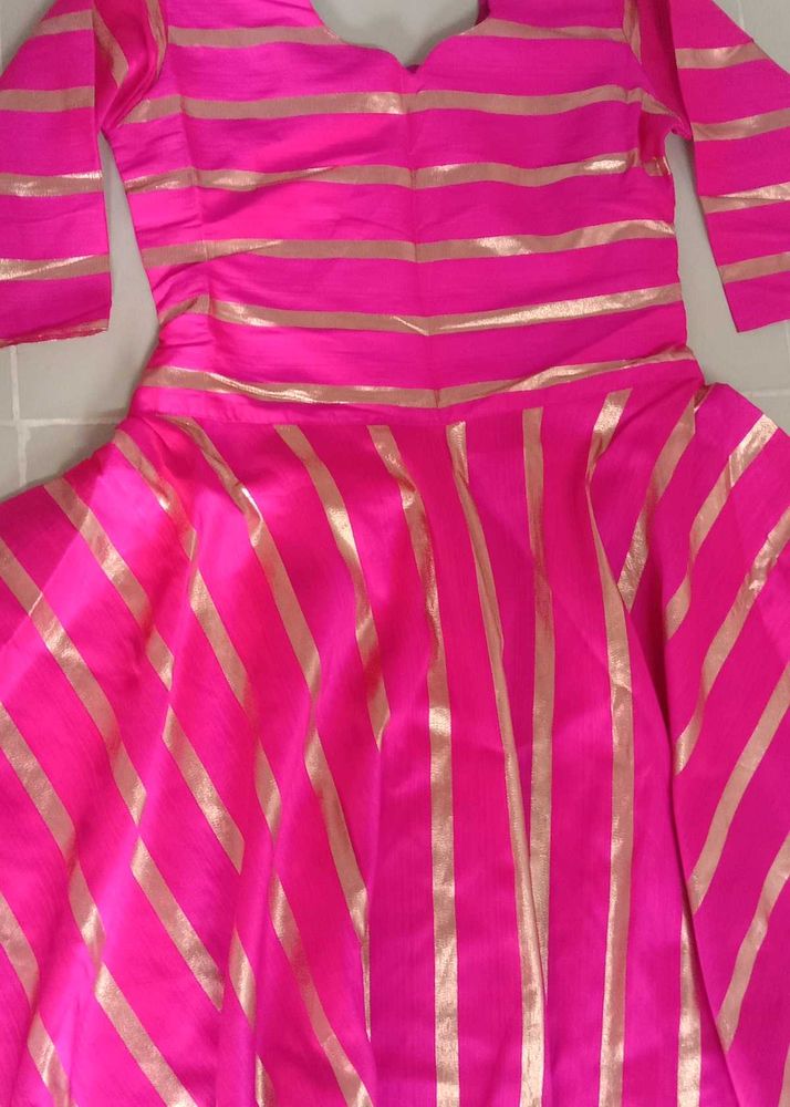 Stunning Pink Striped Gowen