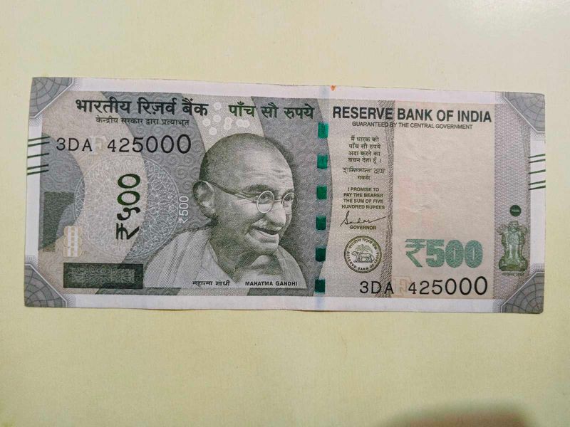 Lakhs number Notes 500