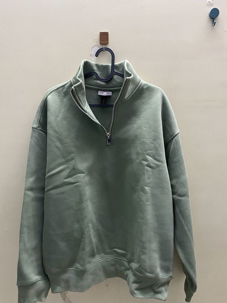 H&amp;M Relaxed Fit Zip-top sweatshirt