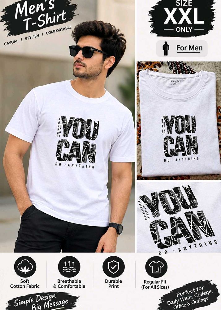 White TSHIRT Daily use as formal✨️✨️