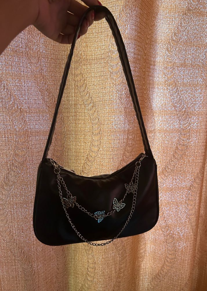 Urbanic trendy hand Bag With Butterfly Chain
