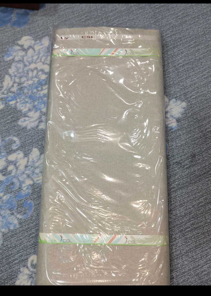 Unstitched Dress Material - Light Beige
