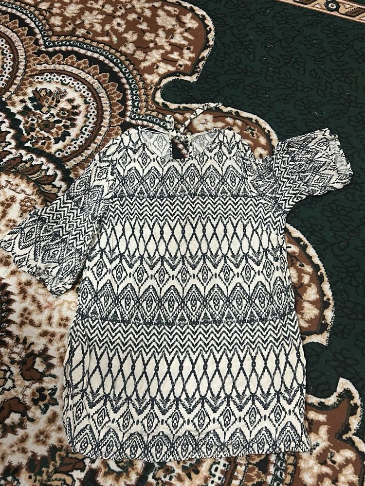 Patterned Mini Dress
