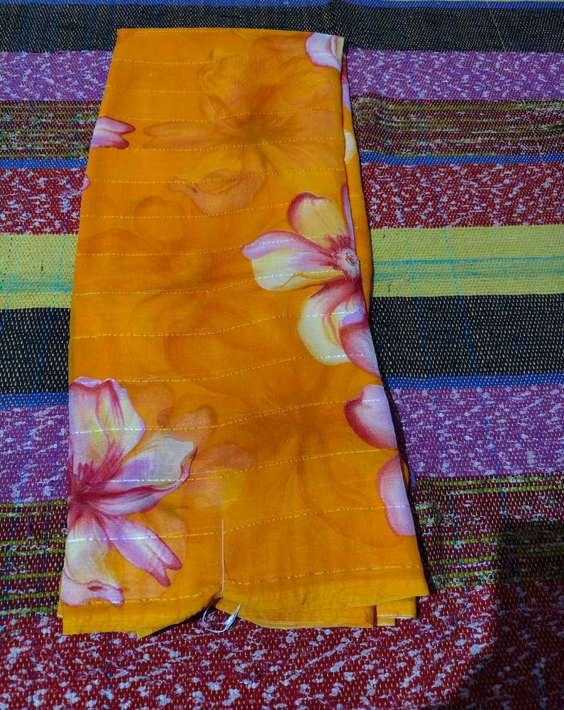 Vibrant Floral Saree