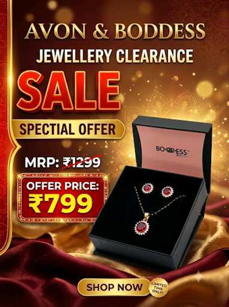 Boddess Jewellery Set - Necklace &amp; Earrings