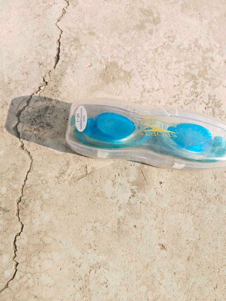 Blue Swimming Goggles