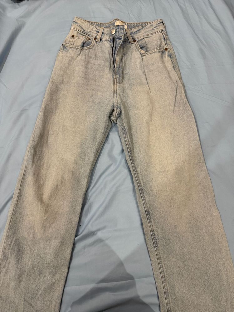 Light Wash Wide Leg Jeans
