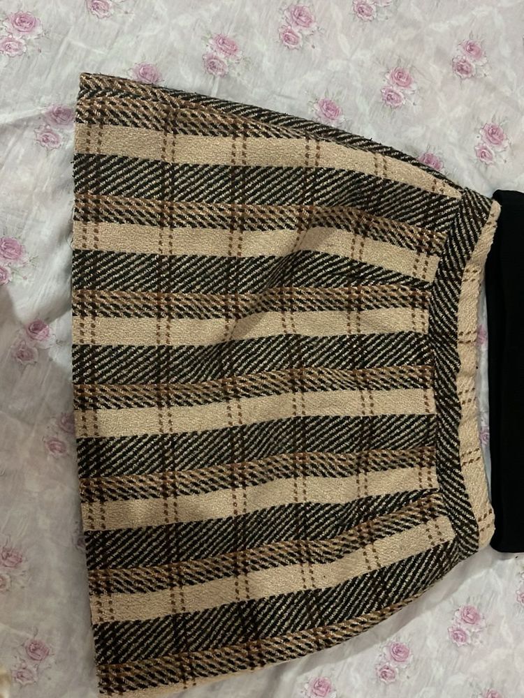Plaid Mini Skirt