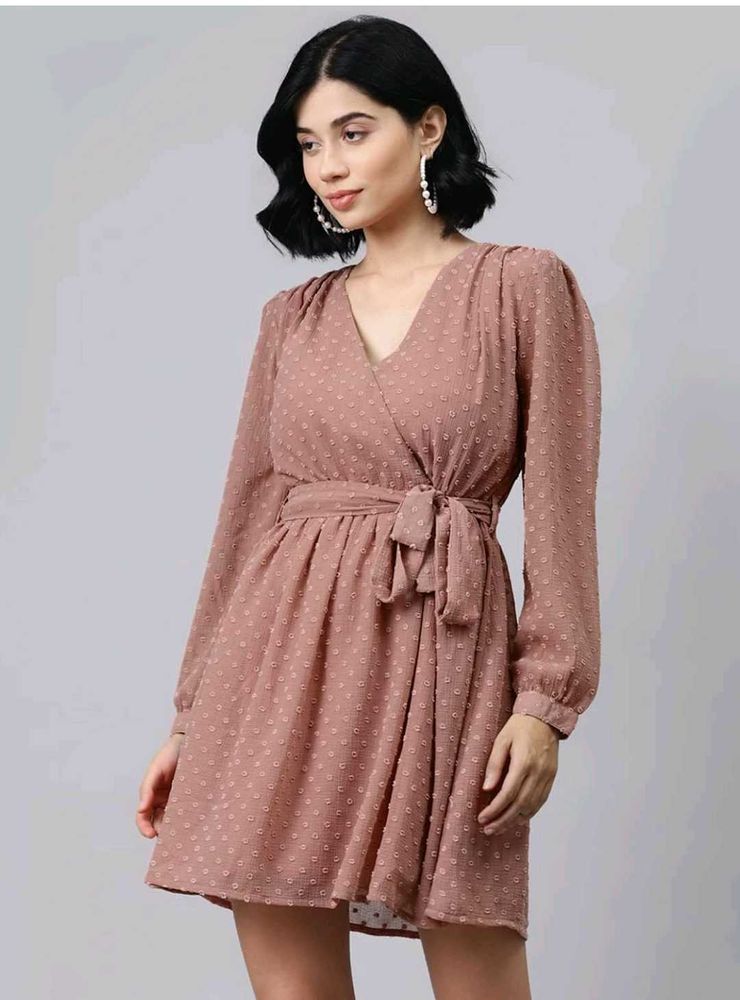 Chic Wrap Mini Dress