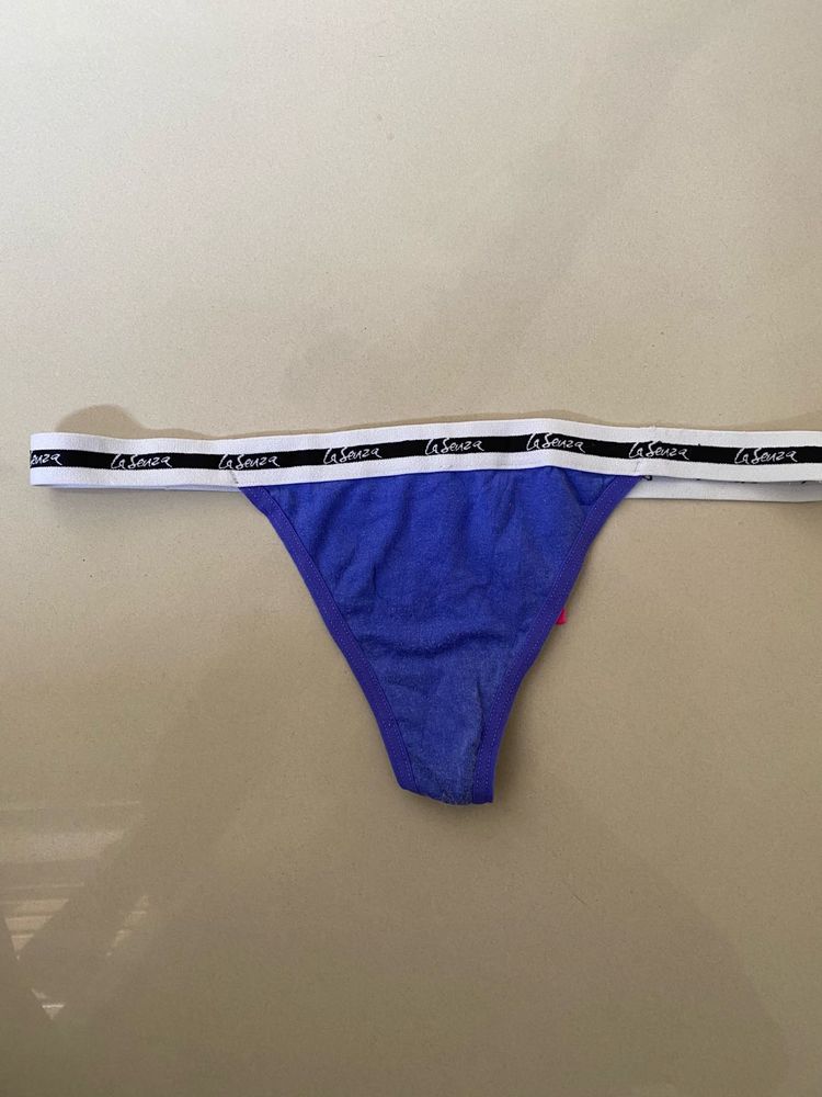 La Senza Blue Thong Panty