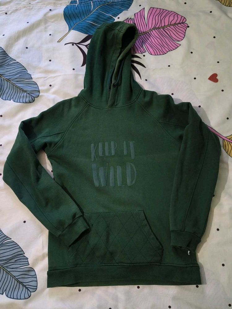 Green 'Keep It Wild' Hoodie