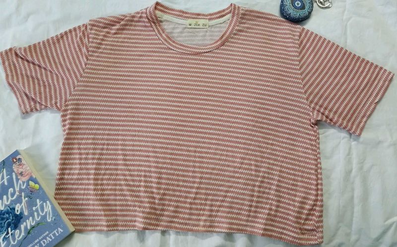 Striped Cropped Top