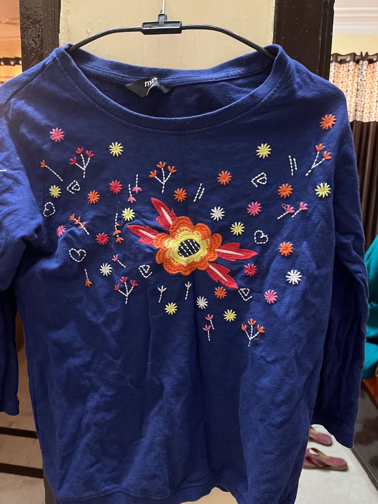 Navy Blue Color Top
