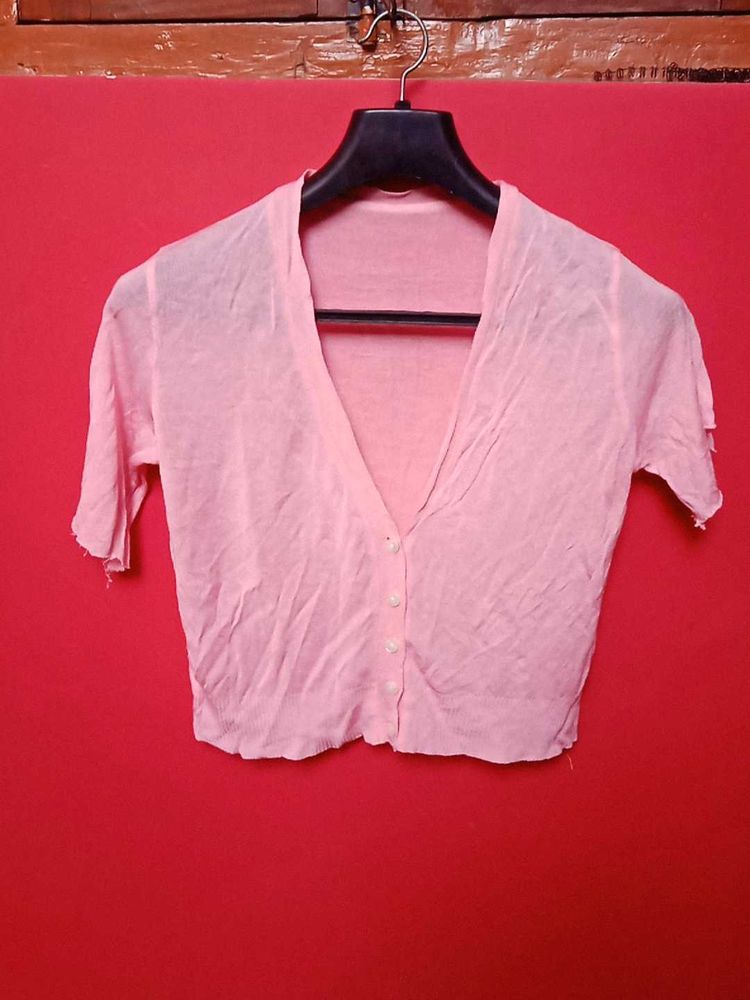 Korean Deep Neck Crop Top