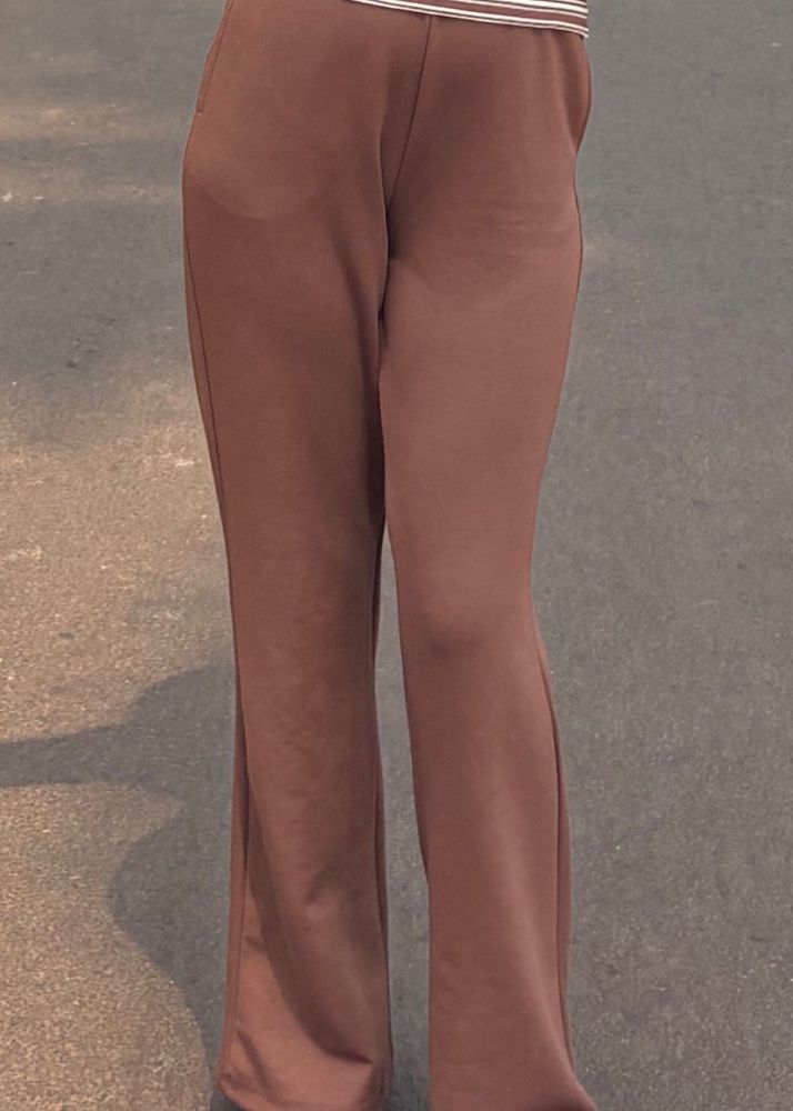 Westside Comfortable Brown Wide Leg Pants