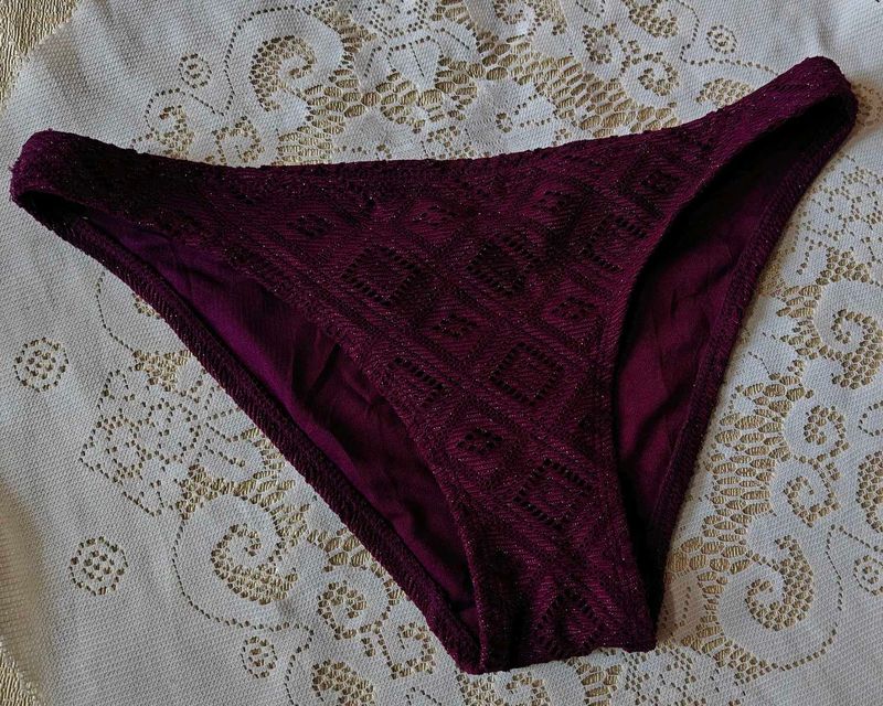 Burgundy Bikini Bottom