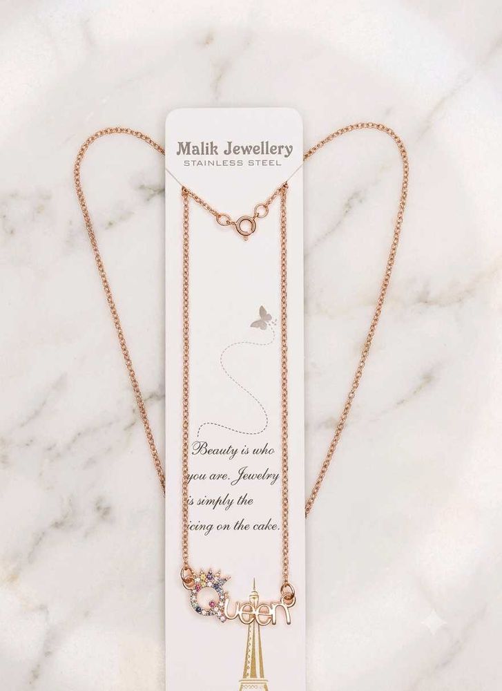 Rose Gold Queen Necklace