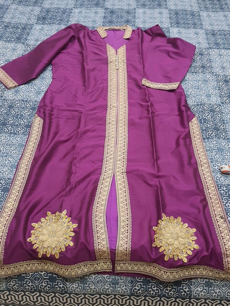 Purple Silk Kurti