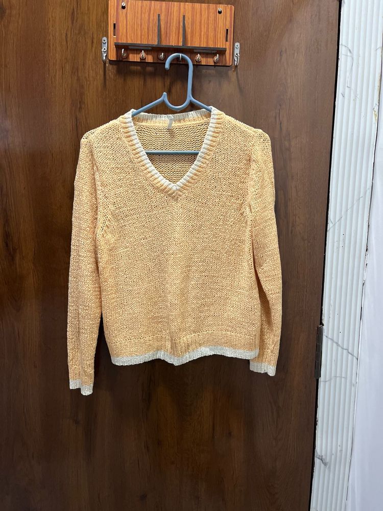 Cozy V-Neck Knit Sweater