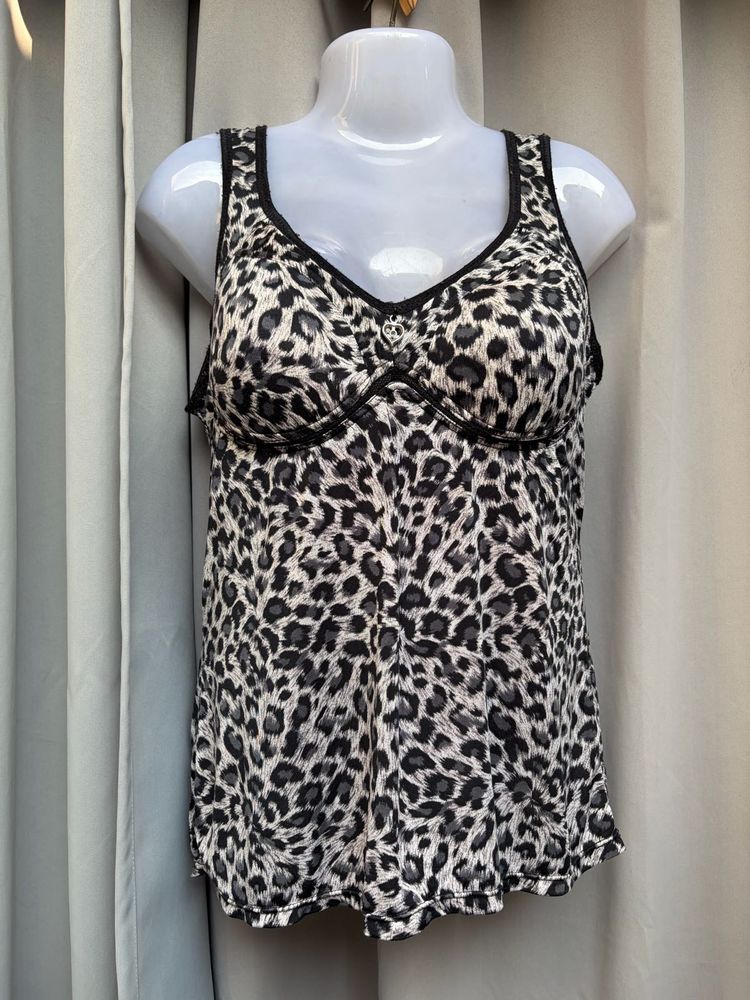 Y2k Leopard Print Camisole