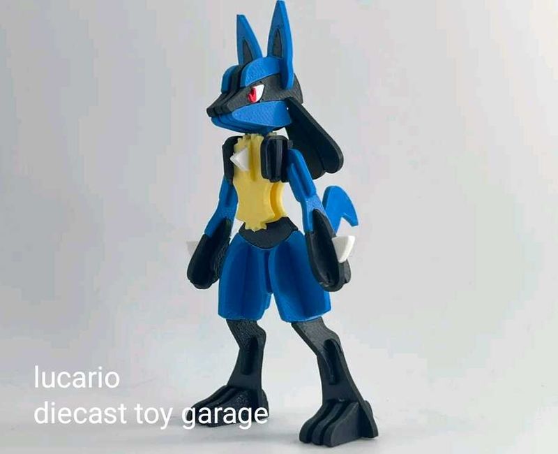 3d printed lucario pokemon 3