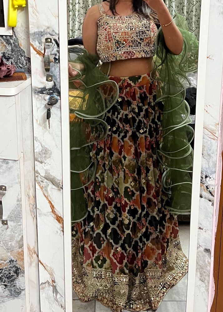Floral Print Maxi Skirt