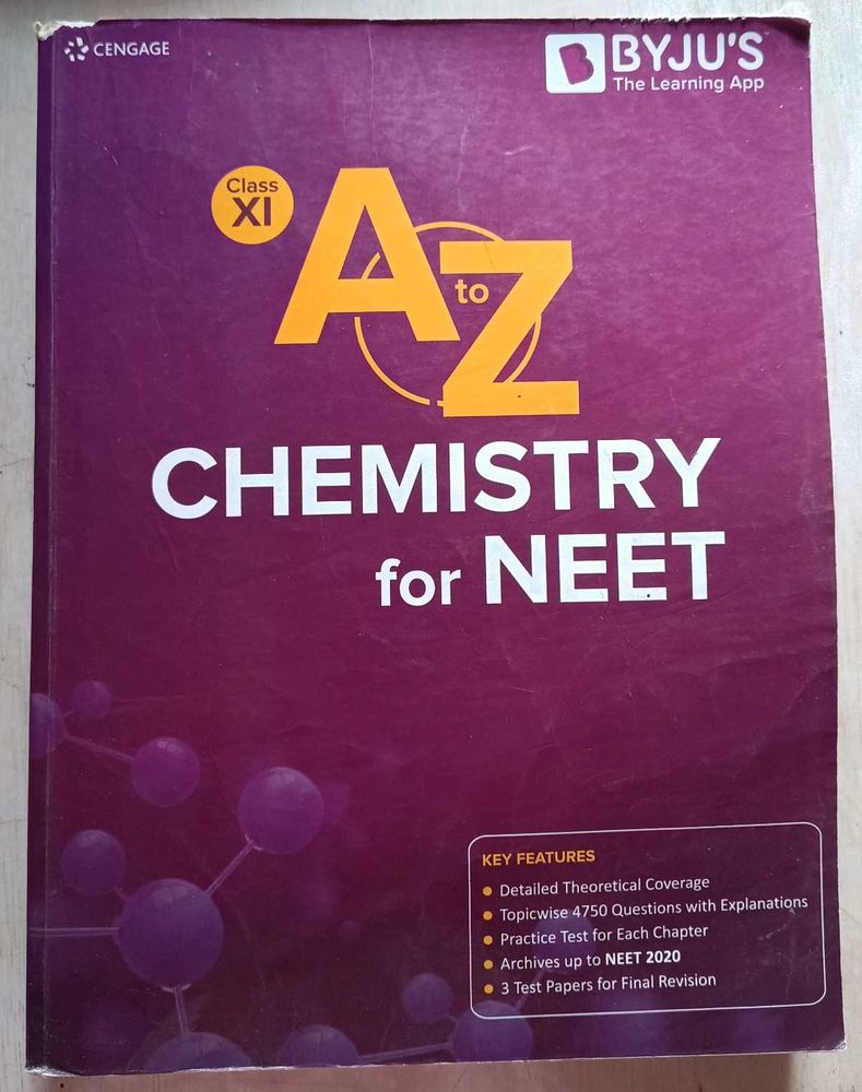 A to Z Chemistry for NEET Class XI and XII Book