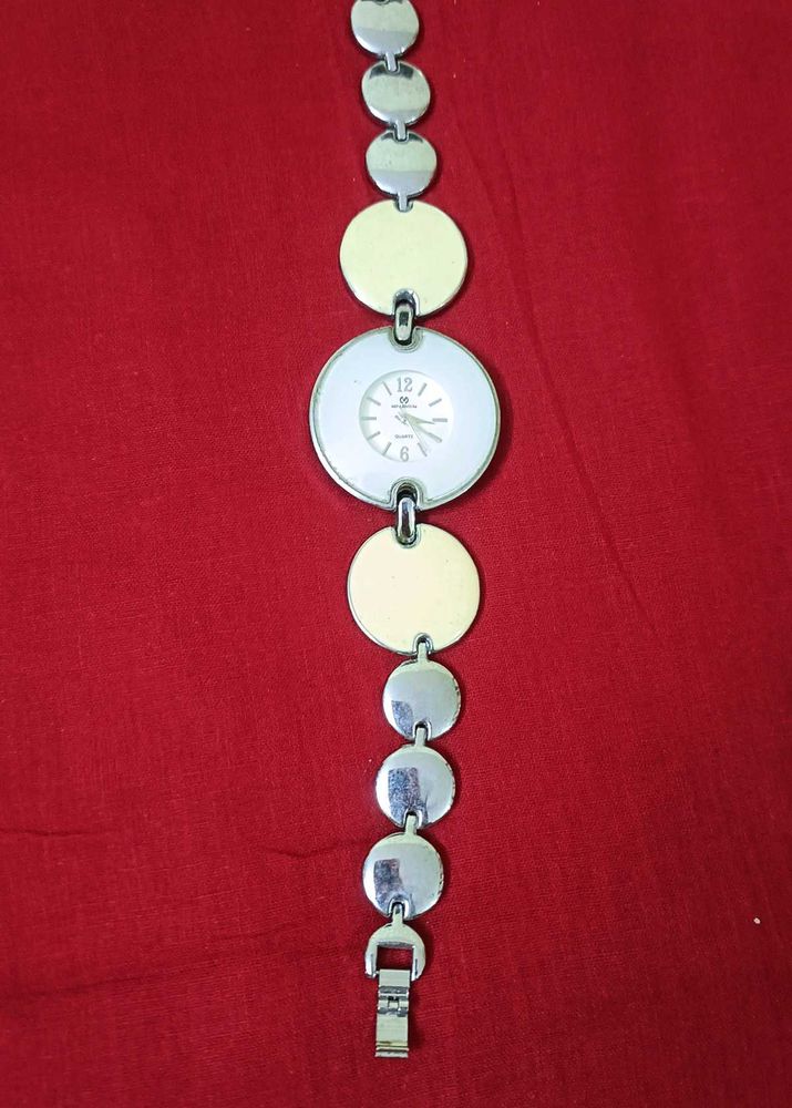 Stylish Silver and Gold Tone Watch