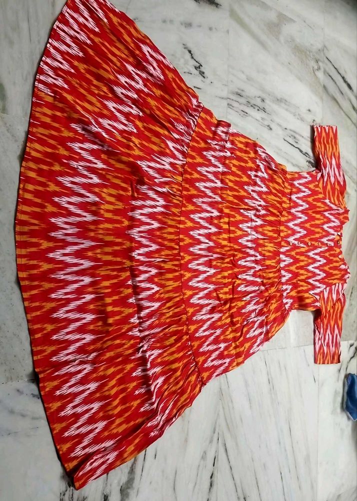 ❤️🧡ikkat Ethnic Gown