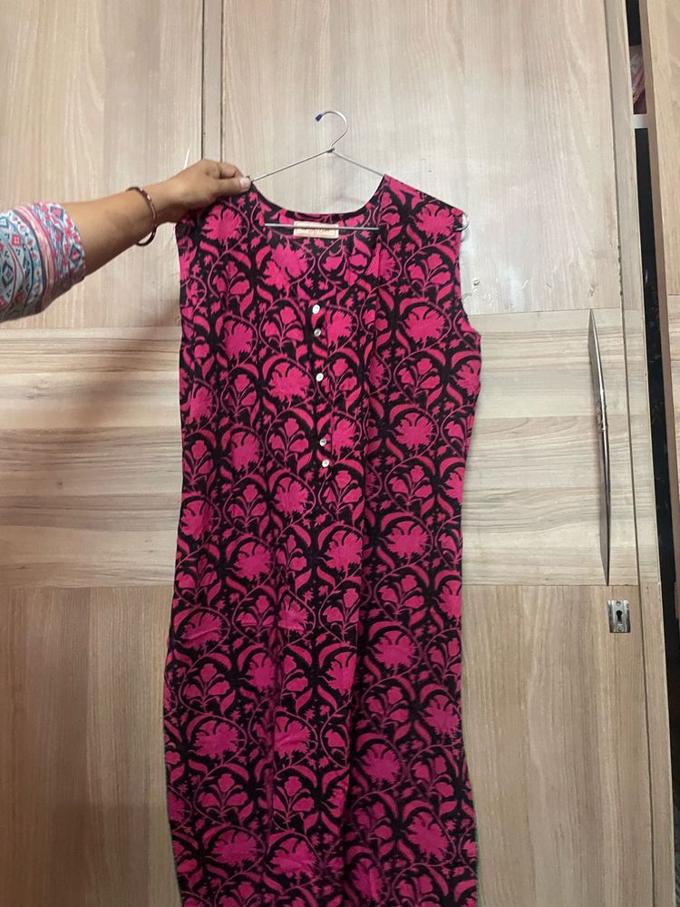 Floral Print Sleeveless Dress