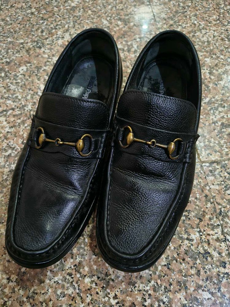 Classic Formal Black Leather Loafers