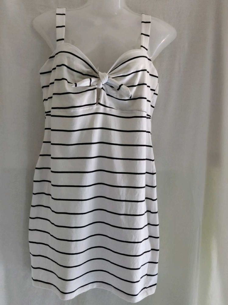 Forever21 Striped Tie-Front bodycone