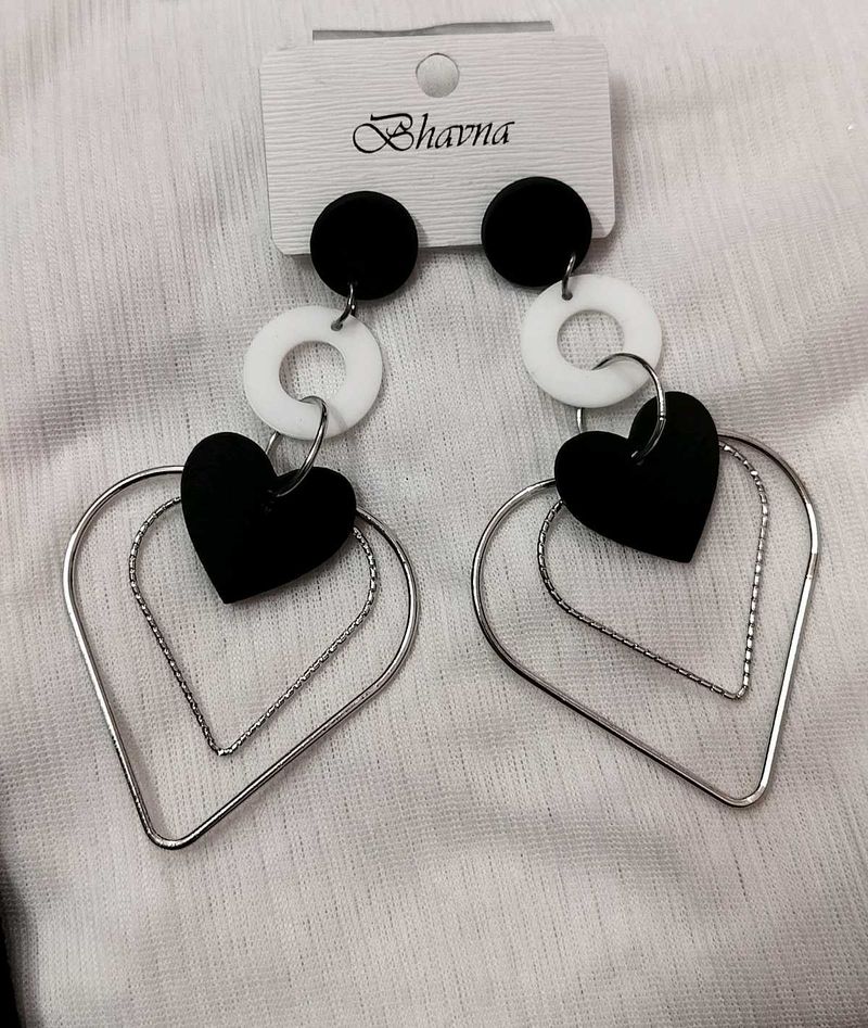 Heart Drop Earrings