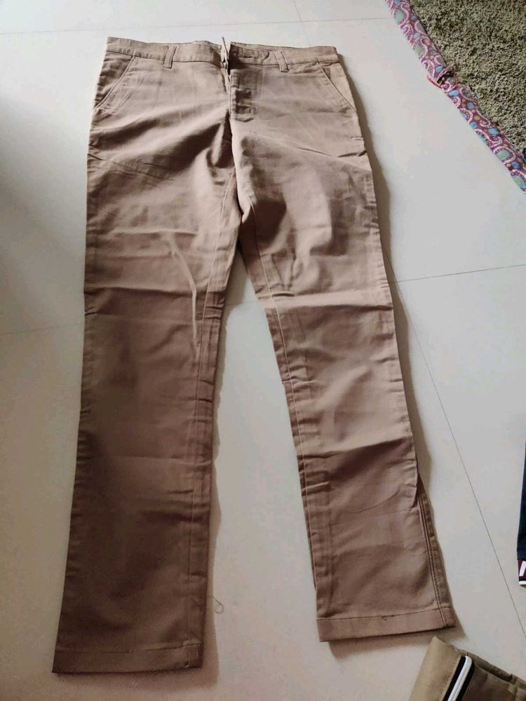 Men's Tan Casual Chinos Pants