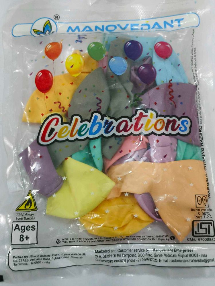 1 Packet Ballons 18nos