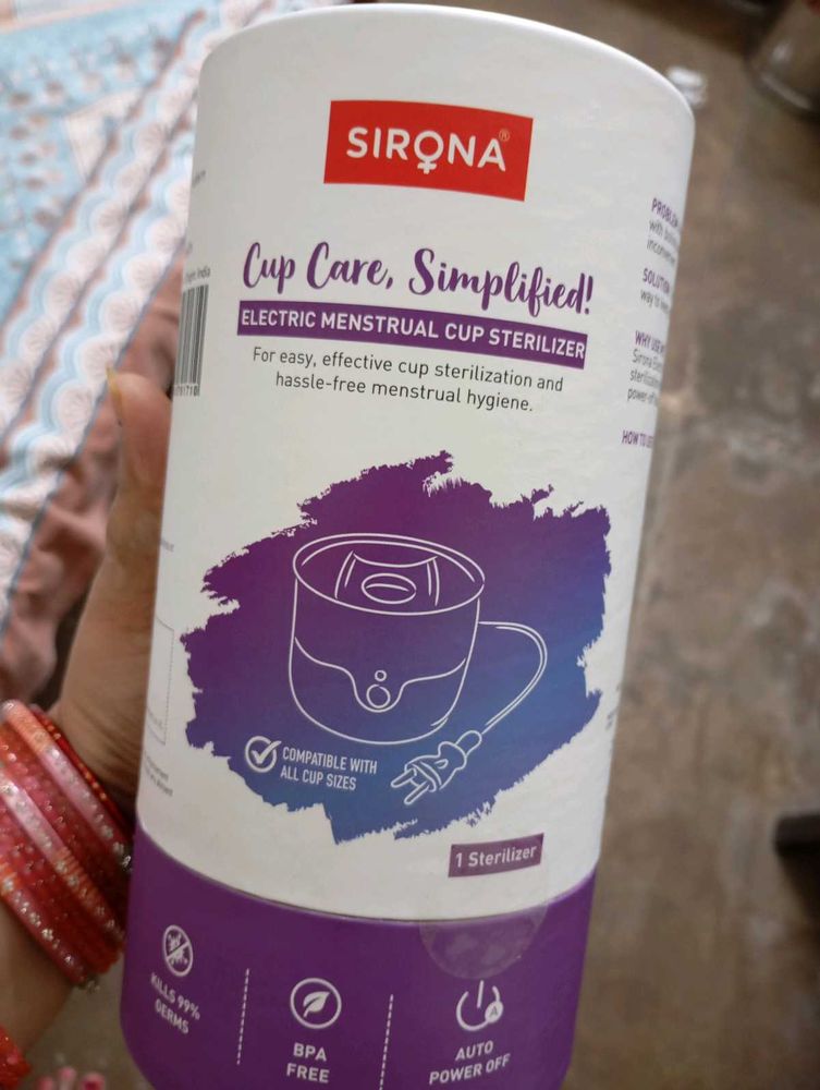 Sirona Electric Menstrual Cup Sterilizer