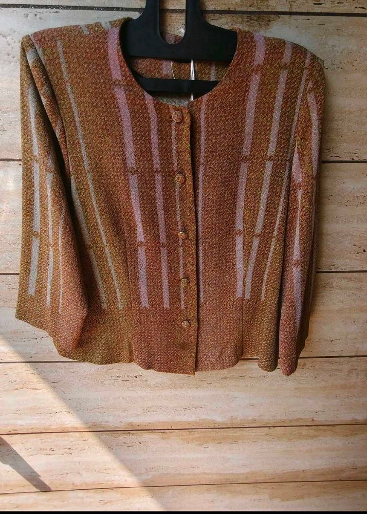Brown top cum coat