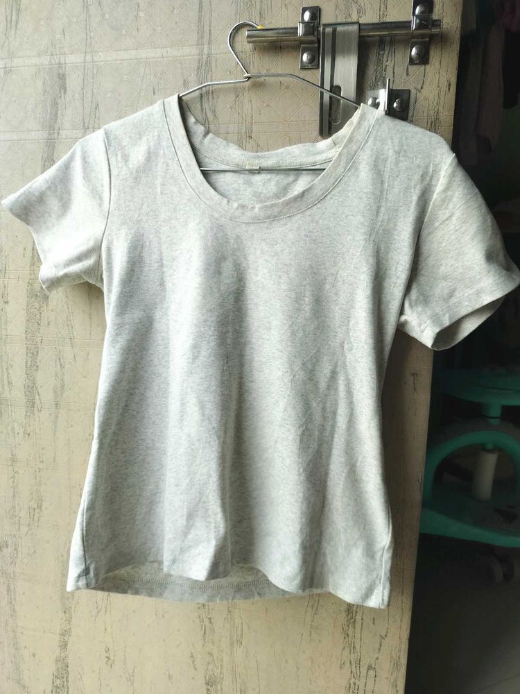 Trending Light Grey ZudioT-shirt Size L |MRP 599 |