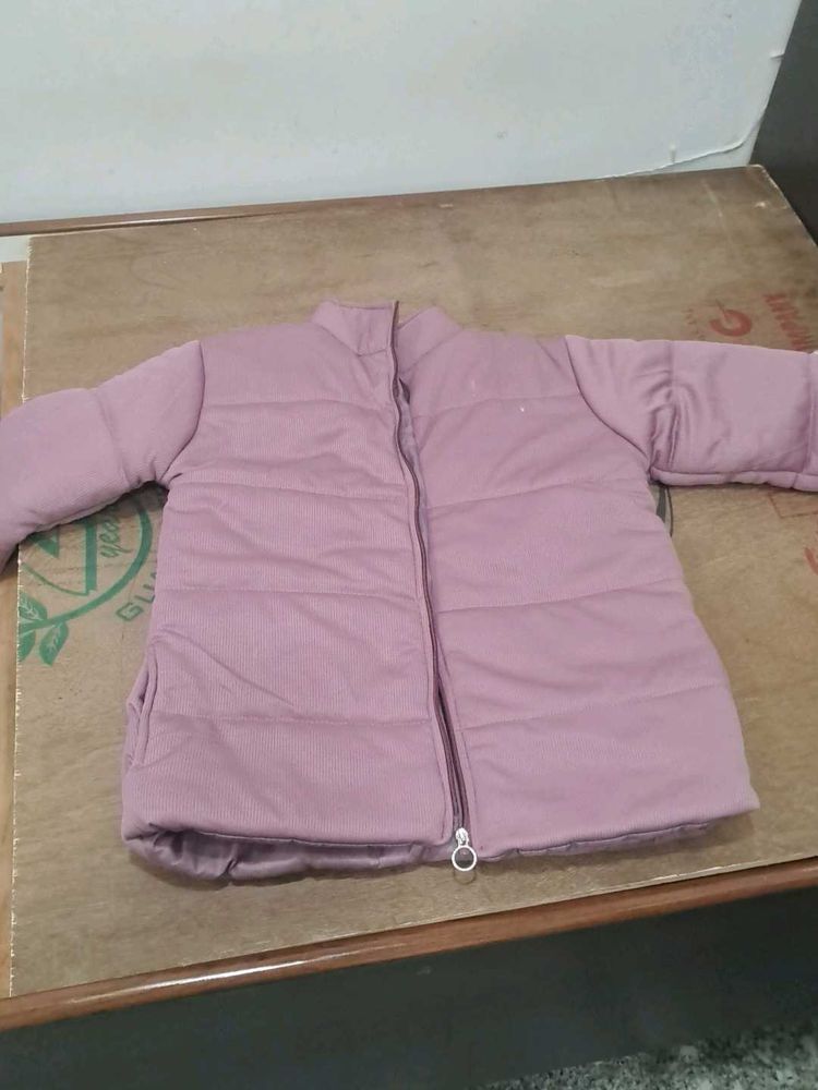 Pink Padded Winter Jacket