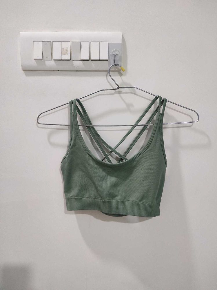 URBANIC Sports Bra with Criss-Cross Back