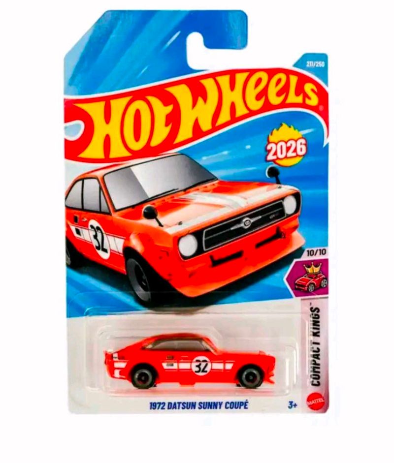 HotWheels 72 Datson sunny coupe , Compact Kings