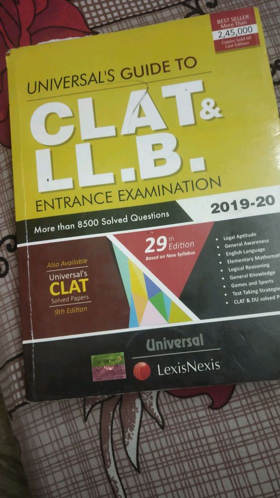 Universal guide CLAT or LLB entrance exam
