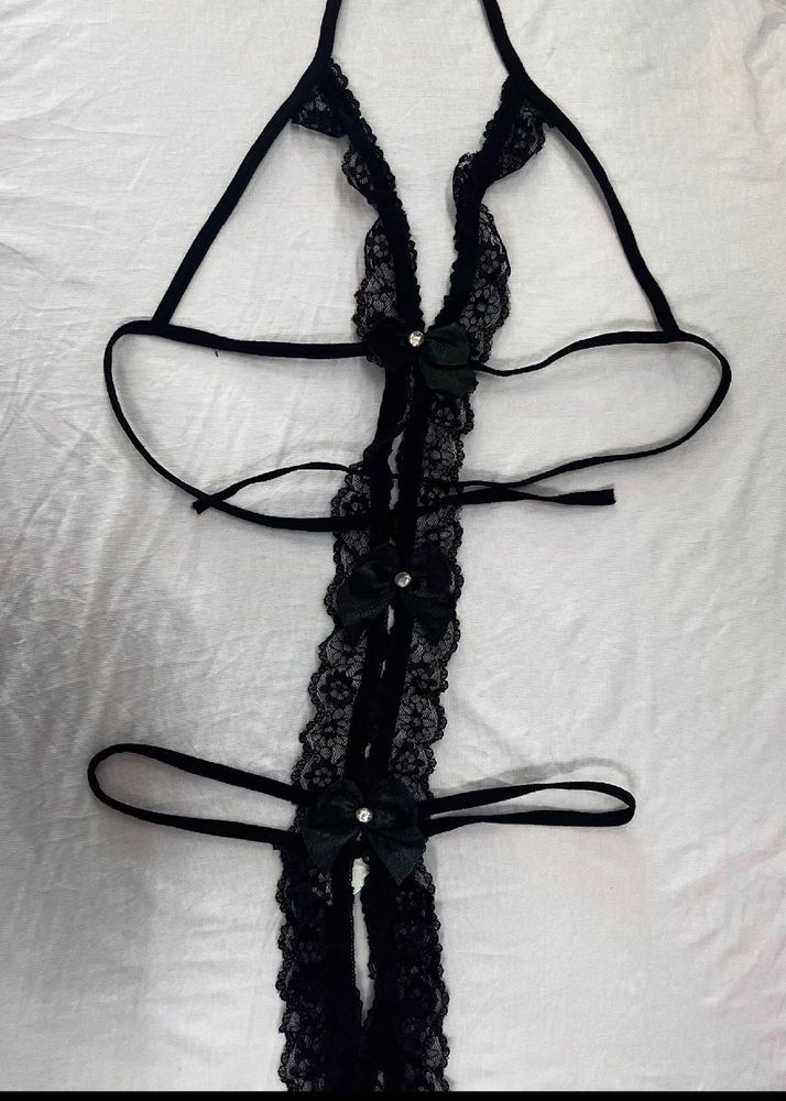 Lace Thong Up to down one piece lingerie