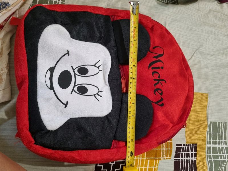 Kids Mickey Mouse Print School Bag
