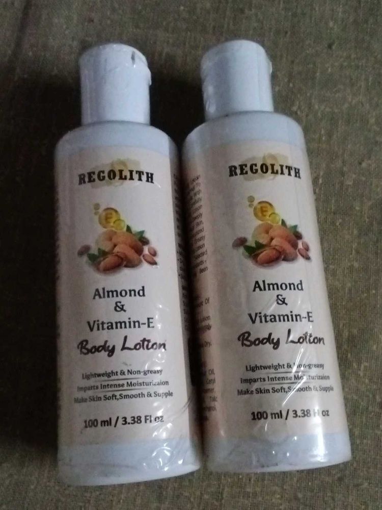 Regolith Almond &amp; Vitamin-E Body Lotion (2 Bottles